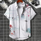 Oversized Hawaiian Simple Men'S Shirt Fashion 3d Printed Casual Retro Top Loose Wear Every Day Short Sleeved Comfort 2023 Summer