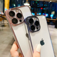 Frameless Luxury Plating Thin Case For iPhone 16 15 14 13 12 11 Pro Plus Max Promax Shockproof Lens Film Bumper Clear Hard Cover