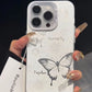 White Cool Ins Butterfly Phone Case for Xiaomi Redmi Note 7 8 9 9S 10 11 12 13 Pro Plus 4G 5G Anti Fall Matte Back Cover