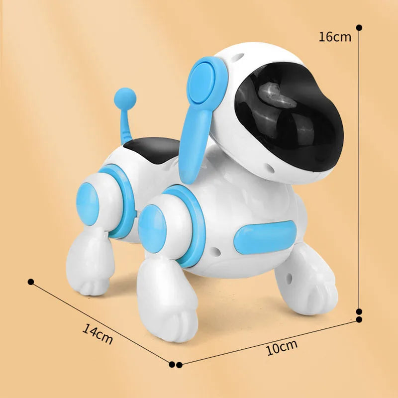 Electronic intelligent interactive robot dog, crawling dog toy with lights and music simulation, singing and interactive childre