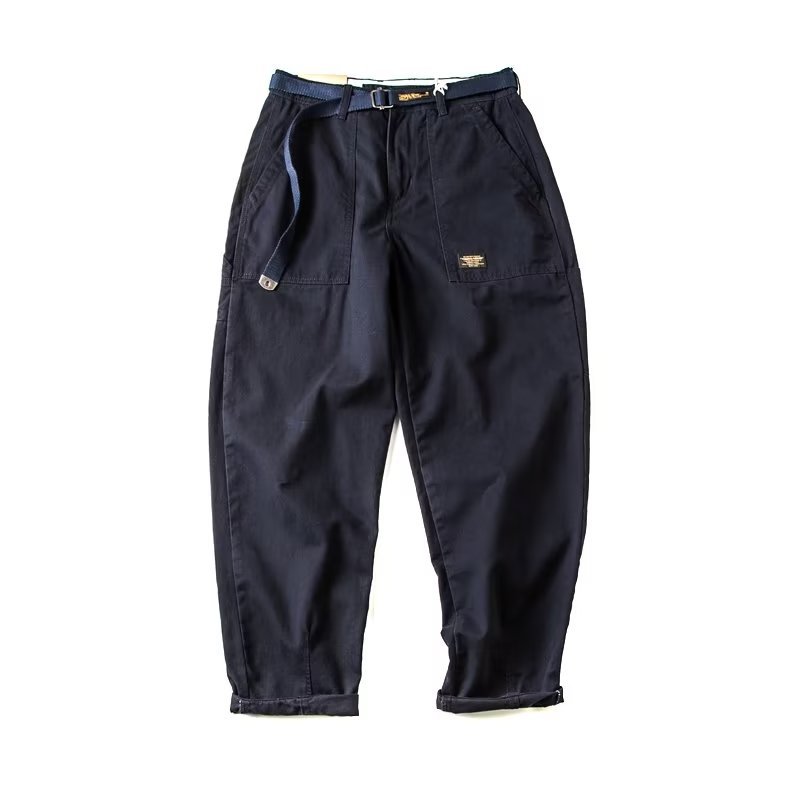 American-style Retro Loose Straight-leg Plus-size Casual Pants